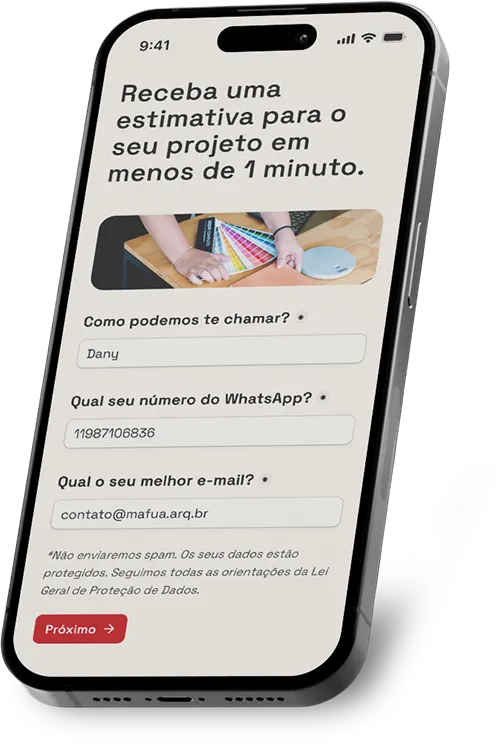 Mockup iPhone %E%% Formulario Mafua